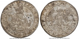 Ostfriesland. Ezhard II Christoph & Johann II Taler 1564 AU Details (Obverse Damage) NGC, Emden mint, Dav-9610. With the name and titles of Emperor Fe...