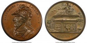 Stephen bronzed copper Specimen "Memorial" Medal ND (1731) SP64 PCGS, Eimer-526. By Dassier. From the Kings and Queens of England series of medals. 
...