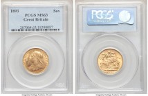 Victoria gold Sovereign 1893 MS63 PCGS, KM785, S-3874. AGW 0.2355 oz. 

HID09801242017

© 2020 Heritage Auctions | All Rights Reserved