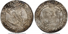 Ferdinand I Taler 1556-KB AU Details (Cleaned) NGC, Kremnitz mint, Dav-8032. 

HID09801242017

© 2020 Heritage Auctions | All Rights Reserved