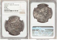 Philip II Cob 8 Reales ND (1556-1598) T-Circle M XF40 NGC, Toledo mint, Cal-261, Jones-1771. 27.23gm. Detailed collector and auction tags included. 
...