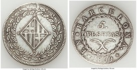 Barcelona. Joseph Napoleon 5 Pesetas 1809 XF, KM69. 39.3mm. 26.59gm. 

HID09801242017

© 2020 Heritage Auctions | All Rights Reserved
