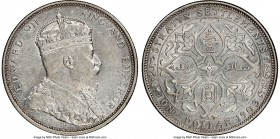 British Colony. Edward VII Dollar 1903-B AU55 NGC, Bombay mint, KM25. Mintmark incuse variety. 

HID09801242017

© 2020 Heritage Auctions | All Ri...