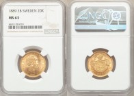 Oscar II gold 20 Kronor 1889-EB MS63 NGC, KM748. AGW 0.2593 oz. 

HID09801242017

© 2020 Heritage Auctions | All Rights Reserved