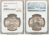 Confederation 5 Francs 1850-A MS64 NGC, Paris mint, KM11, Dav-376. 

HID09801242017

© 2020 Heritage Auctions | All Rights Reserved
