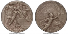 Confederation silver Matte Specimen " Completion of Simplon Railway Tunnel" Medal 1905 SP64 PCGS, Moyaux-312. By Hans Frei. Commemorates the construct...