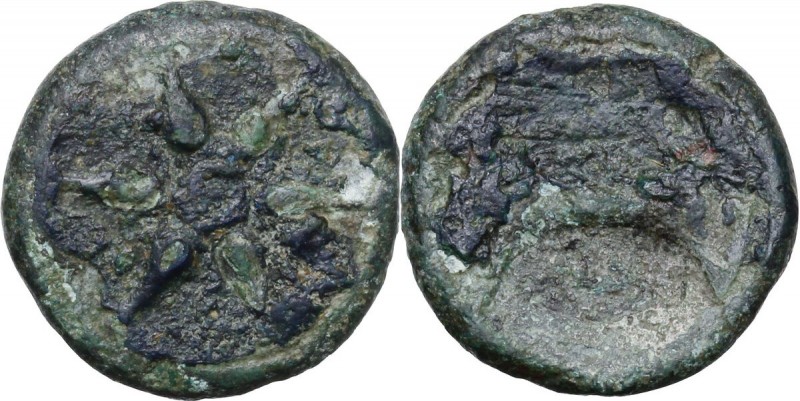 Greek Italy. Etruria, Inland Etruria. AE Struck Uncia, 3rd century BC. Wheel wit...