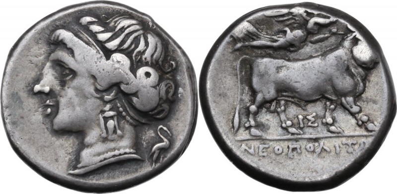 Greek Italy. Central and Southern Campania, Neapolis. AR Didrachm, c. 275-270 BC...