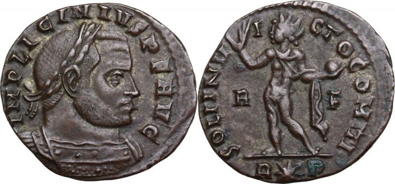 Licinius I (308-324). AE (Half?) Follis, Rome mint, 314 AD. IMP LICINIVS PF AVG....