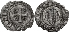 Bonaria. Giacomo II d'Aragona (1323-1327). Alfonsino minuto. CNI 4; MIR (Piem. Sard. Lig. Cors.) 5. MI. 0.49 g. 14.00 mm. R. Tondello irregolare BB.
