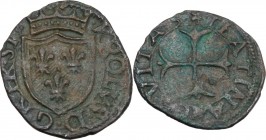 Chieti. Carlo VIII re di Francia (1494-1495). Cavallo. CNI -; D'Andrea-Andreani 23; MIR (Italia merid.) 417 (al tipo). Ae. 1.63 g. 18.50 mm. RR. Scudo...