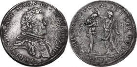 Firenze. Ferdinando I de Medici (1587-1609). Piastra 1589. CNI 57/62; Di Giulio 21; MIR (Firenze) 224/2. AG. 31.62 g. 42.70 mm. qSPL.