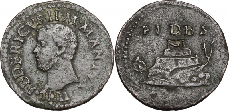 Mantova. Federico II Gonzaga (1519-1540). Quattrino. CNI 142; MIR (Lombardia, ze...