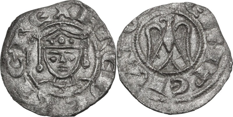 Messina. Enrico VI di Svevia (1194-1197) con il figlio Federico (1196). Denaro, ...