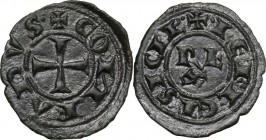 Messina. Corrado I di Svevia (1250-1254). Denaro. Sp. 156; Travaini 1993, 53; D'Andrea 197. MI. 0.67 g. 17.00 mm. Perfetta centratura. qSPL/SPL.