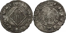 Messina. Pietro e Costanza (1282-1285). Doppio Denaro. Sp. 27; MIR (Sicilia) 176. MI. 0.94 g. 19.00 mm. R. BB.