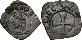 Messina. Pietro II d'Aragona (1337-1342). Denaro. Sp. 17; MIR (Sicilia) 188. MI. 0.67 g. 15.00 mm. NC. BB.