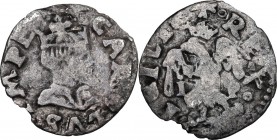Messina. Carlo V d'Asburgo (1516-1556). Mezzo Tarì senza data. Sp. 383/387; MIR (Sicilia) 305/2. AG. 0.99 g. 16.50 mm. MB.