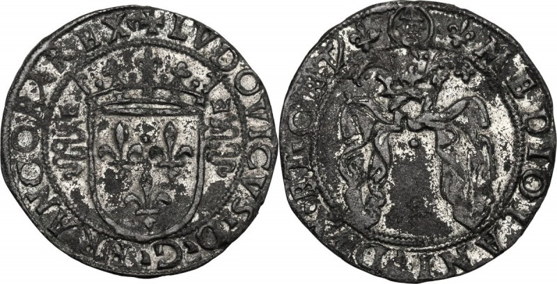 Milano. Ludovico XII d'Orleans (1500-1513). Grosso regale da 3 soldi, falso d'ep...