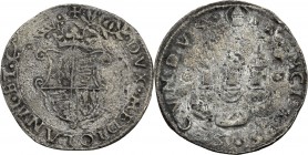Milano. Francesco II Sforza (1522-1525). Grosso da 10 soldi semprevivo, falso d'epoca. CNI 18/20; Crippa 5; MIR (Milano) 270. AG/AE. 3.35 g. 27.00 mm....