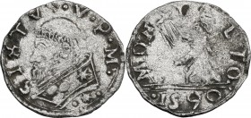 Montalto. Sisto V (1585-1590), Felice Peretti. Baiocco 1590. CNI 42; M. 125a; Berm. 1383. MI. 1.09 g. 19.00 mm. BB.