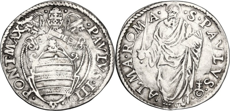 Roma. Paolo IV (1555-1559) Giampietro Carafa. Giulio. CNI 159; M. 17; Berm. 1040...