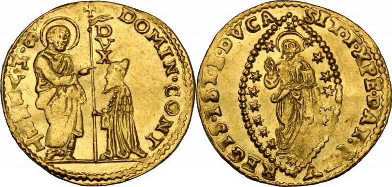 Venezia. Domenico Contarini (1659-1675). Zecchino, secondo tipo. CNI tav. XV, 4;...