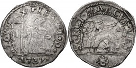 Venezia. Alvise Pisani (1735-1741). 10 Soldi 1737. CNI 76; Paol. 22. AG. 2.28 g. 22.00 mm. BB.