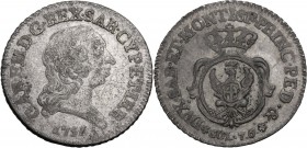Carlo Emanuele III (1730-1773). Soldi 7,6 1755, Torino. Mont. 213; MIR (Savoia) 950a. MI. 4.34 g. 26.00 mm. qBB/BB.