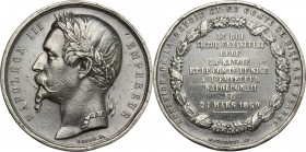 Napoleone III (1852-1870). Medaglia 1860 per il trattato di Torino 1860, cessione della Savoia e della contea di Nizza alla Francia. Fava 64. Mondini ...