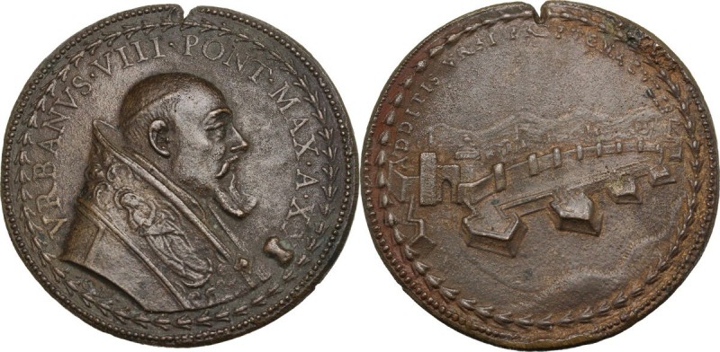 Urbano VIII (1623-1644) Maffeo Barberini. Medaglia annuale, A. XX. VRBANVS VIII ...