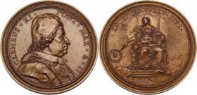 Clemente XI (1700-1721), Giovanni Francesco Albani. Medaglia straordinaria, A. II. CLEMENS XI PONT MAX A II. Busto a destra con berrettino, mozzetta e...