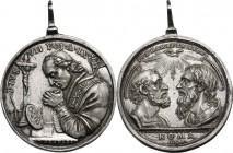 Pio VII (1800-1823), Barnaba Chiaramonti. Medaglia. PIVS VII P M A IX. Il Pontefice in preghiera a sinistra; davanti, crocifisso; in esergo, G. GENNAR...