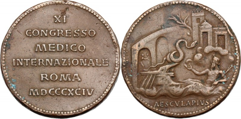 Medaglia 1894 per l'XI Congresso Medico Internazionale di Roma. 150° Johnson 126...