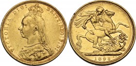 Australia. Victoria (1837-1901). AV Sovereign 1893 S, Sidney mint. Fried. 19. AV. 22.00 mm. VF.