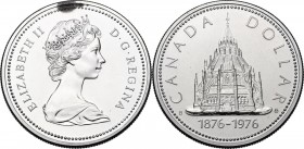Canada. Elizabeth II (1952 -). Dollar 1976. KM 106. AR. 36.00 mm. FDC.