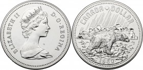 Canada. Elizabeth II (1952- ). Dollar 1980. KM 128. AR. 36.00 mm. FDC.