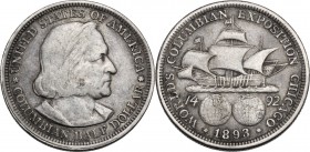 USA. Half Dollar commemorative 1893, Columbian Expo. KM 117. AR. 31.00 mm. VF.