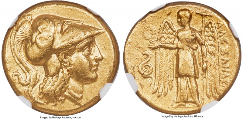MACEDONIAN KINGDOM. Alexander III the Great (336-323 BC). AV stater (17mm, 8.54 ...