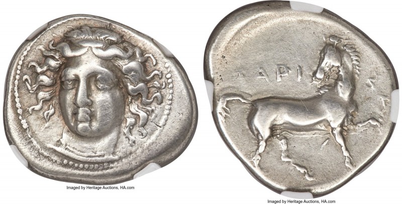 THESSALY. Larissa. Ca. 400-365 BC. AR drachm (20mm, 6.08 gm, 10h). NGC Choice VF...