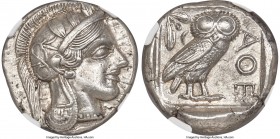 ATTICA. Athens. Ca. 440-404 BC. AR tetradrachm (24mm, 17.19 gm, 3h). NGC Choice AU S 5/5 - 4/5, Full Crest. Mid-mass coinage issue. Head of Athena rig...