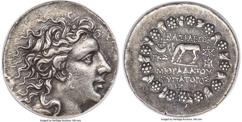 PONTIC KINGDOM. Mithradates VI Eupator (120-63 BC). AR tetradrachm (32mm, 11h). ...