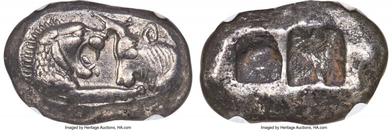 LYDIAN KINGDOM. Croesus (561-546 BC). AR stater or double siglos (21mm, 10.63 gm...