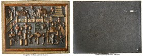 Uncertain Company Painted "Tea Money" Brick of 44 Ounces ND (c. 1878-1917) AU, Opitz-pg. 339 (this piece illustrated). 227x180x24mm. 1248.3gm. A seemi...