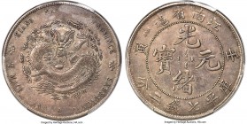 Kiangnan. Kuang-hsü Dollar CD 1902 AU53 PCGS, KM-Y145a.8, L&M-247, Kann-93. Well-maintained for the type and displaying only a small degree of rub to ...