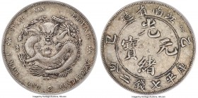 Kiangnan. Kuang-hsü Dollar CD 1905 XF40 PCGS, KM-Y145a.17, L&M-262. Inverted SY initials in legend on reverse. Emboldening charcoal tone frames the pr...