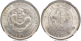 Kwangtung. Kuang-hsü Dollar ND (1890-1908) MS63 NGC, Kwangtung mint, KM-Y203, L&M-133, Kann-26. Struck from Heaton dies. A lofty state for this "new" ...