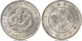 Kwangtung. Hsüan-t'ung Dollar ND (1909-1911) MS63 PCGS, KM-Y206, L&M-138. Exceedingly brilliant, the open faces beaming with blast white radiance agai...