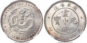Kwangtung. Hsüan-t'ung Dollar ND (1909-1911) MS62 NGC, KM-Y206, L&M-138. A laudable type representative exhibiting a clear strike, coupled with ample ...