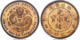 Szechuan. Kuang-hsü brass Specimen "Ferracute" Pattern 20 Cents ND (c. 1896/1897) SP62 PCGS, KM-Pn11, Kann-Unl., L&M-Unl., WS-Unl., Wenchao-Unl., Chan...